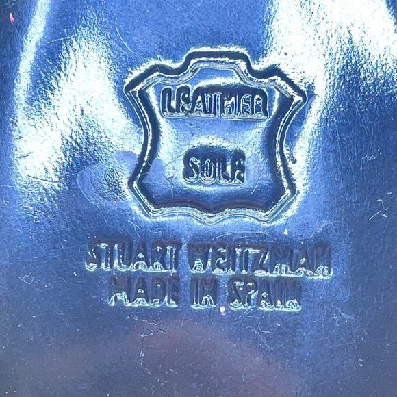 Stuart Weitzman Women’s Pink Satin Open Toe Bow Embellished DOrsay Heel Sz 8.5 - Picture 9 of 10